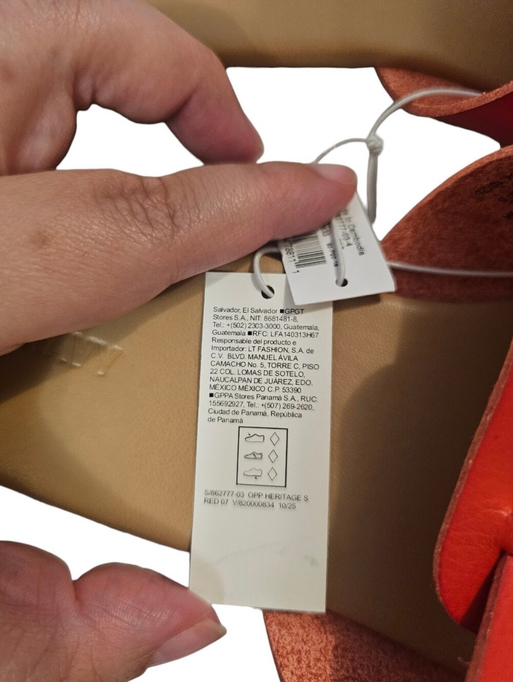 Orange and Beige Old Navy Women's Faux-Leather Slide Sandals - Picture 9 of 15